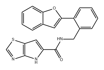 4H-Pyrrolo[2,3-d]thiazole-5-carboxamide, N-[[2-(2-benzofuranyl)phenyl]methyl]- Struktur