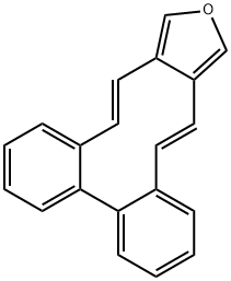 Dibenzo[5,6:7,8]cyclodeca[1,2-c]furan Struktur