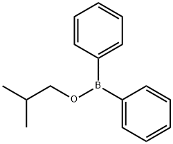 Borinic acid, B,B-diphenyl-, 2-methylpropyl ester Struktur