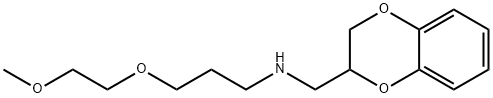 1,4-Benzodioxin-2-methanamine, 2,3-dihydro-N-[3-(2-methoxyethoxy)propyl]- Struktur