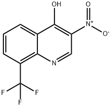 4-Quinolinol, 3-nitro-8-(trifluoromethyl)- Struktur