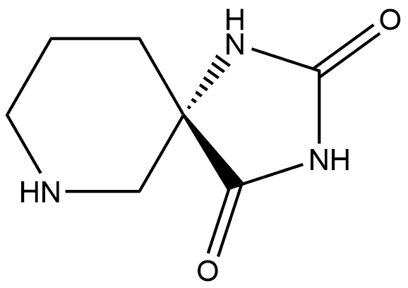 (5S)-1,3,9-triazaspiro[4.5]decane-2,4-dione Struktur