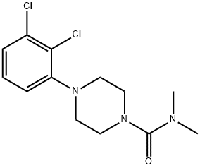 1-Piperazinecarboxamide, 4-(2,3-dichlorophenyl)-N,N-dimethyl- Struktur