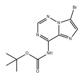 Carbamic acid, N-(7-bromoimidazo[2,1-f][1,2,4]triazin-4-yl)-, 1,1-dimethylethyl ester Struktur