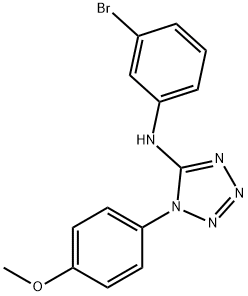 1H-Tetrazol-5-amine, N-(3-bromophenyl)-1-(4-methoxyphenyl)- Struktur