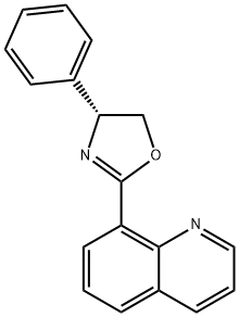 Quinoline, 8-[(4R)-4,5-dihydro-4-phenyl-2-oxazolyl]- Struktur