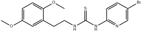 Thiourea, N-(5-bromo-2-pyridinyl)-N'-[2-(2,5-dimethoxyphenyl)ethyl]- Struktur