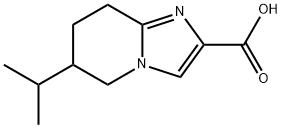 Imidazo[1,2-a]pyridine-2-carboxylic acid, 5,6,7,8-tetrahydro-6-(1-methylethyl)- Struktur