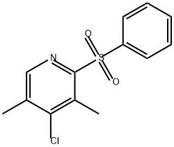 Pyridine, 4-chloro-3,5-dimethyl-2-(phenylsulfonyl)-