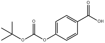 Benzoic acid, 4-[[(1,1-dimethylethoxy)carbonyl]oxy]- Struktur