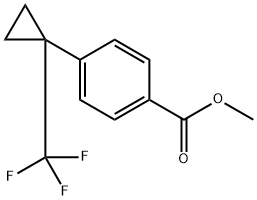 Methyl 4-(1-Trifluoromethyl-cyclopropyl)-benzoate Struktur