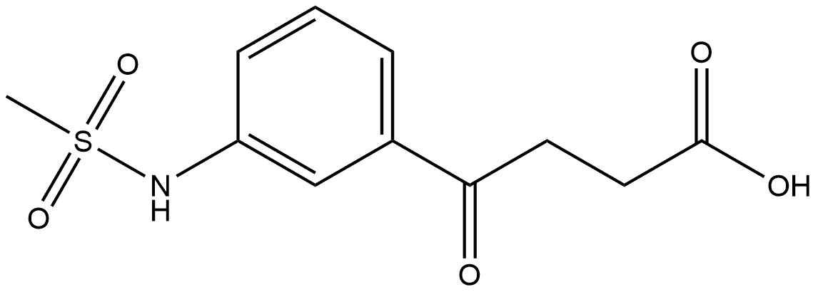 3-[(Methylsulfonyl)amino]-γ-oxobenzenebutanoic acid Struktur