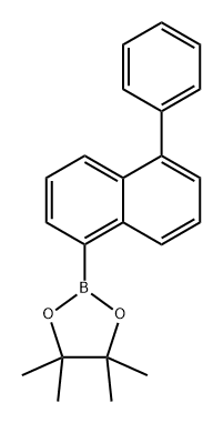 1,3,2-Dioxaborolane, 4,4,5,5-tetramethyl-2-(5-phenyl-1-naphthalenyl)- Struktur