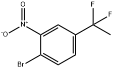 1-Bromo-4-(1,1-difluoroethyl)-2-nitrobenzene Struktur