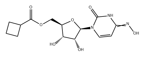 Uridine, 4-oxime, 5'-cyclobutanecarboxylate Struktur