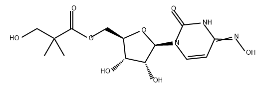 Uridine, 4-oxime, 5'-(3-hydroxy-2,2-dimethylpropanoate) Struktur