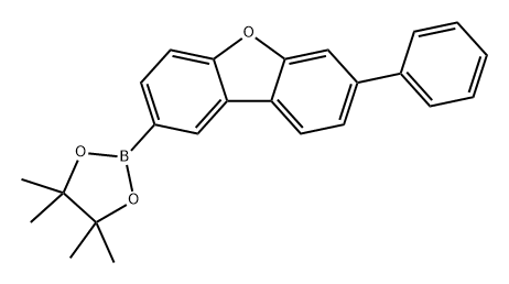 Dibenzofuran, 7-phenyl-2-(4,4,5,5-tetramethyl-1,3,2-dioxaborolan-2-yl)- Struktur