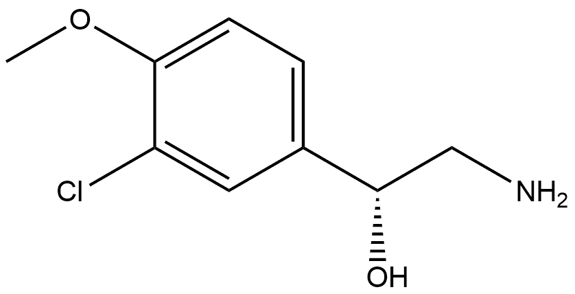 (R)-2-amino-1-(3-chloro-4-methoxyphenyl)ethan-1-ol Struktur