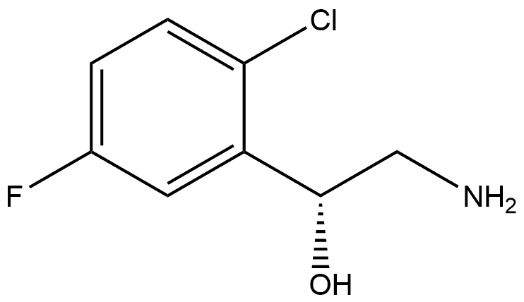 (R)-2-amino-1-(2-chloro-5-fluorophenyl)ethan-1-ol Struktur