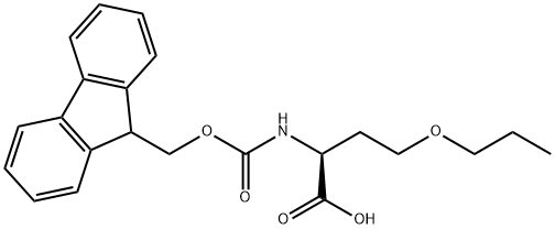 N-Fmoc-O-propyl-L-homoserine Struktur