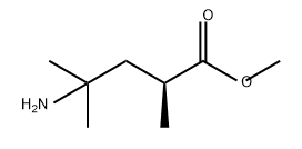 Pentanoic acid, 4-amino-2,4-dimethyl-, methyl ester, (2S)- Struktur