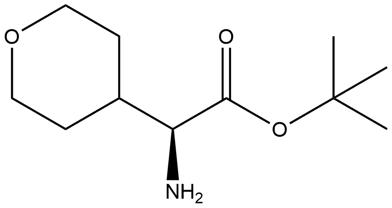 (S)-Amino-(tetrahydro-pyran-4-yl)-acetic acid tert-butyl ester Struktur