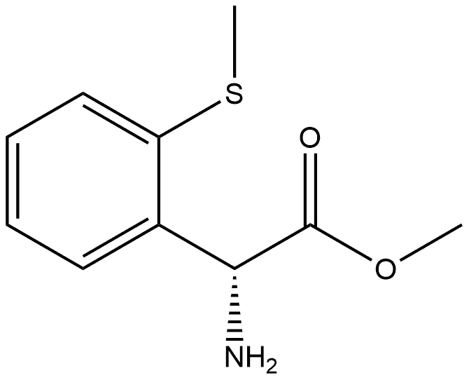 methyl (R)-2-amino-2-(2-(methylthio)phenyl)acetate Struktur