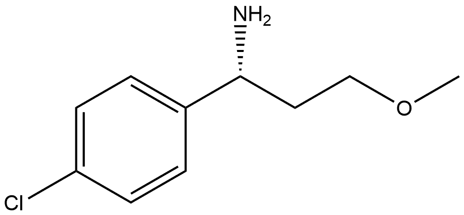 Benzenemethanamine, 4-chloro-α-(2-methoxyethyl)-, (αR)- Struktur