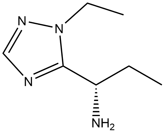 (αS)-α,1-Diethyl-1H-1,2,4-triazole-5-methanamine Struktur