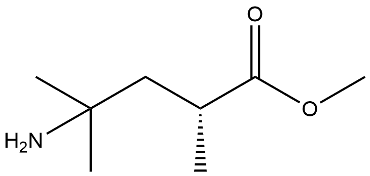 methyl (R)-4-amino-2,4-dimethylpentanoate Struktur