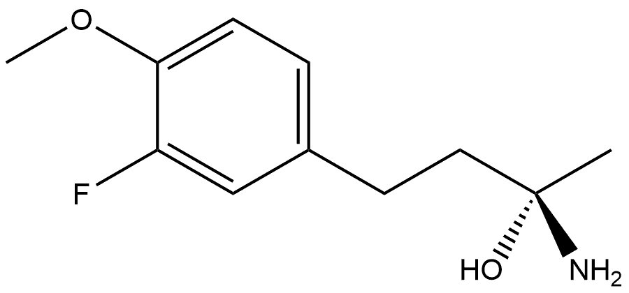 (S)-2-amino-4-(3-fluoro-4-methoxyphenyl)butan-1-ol Struktur