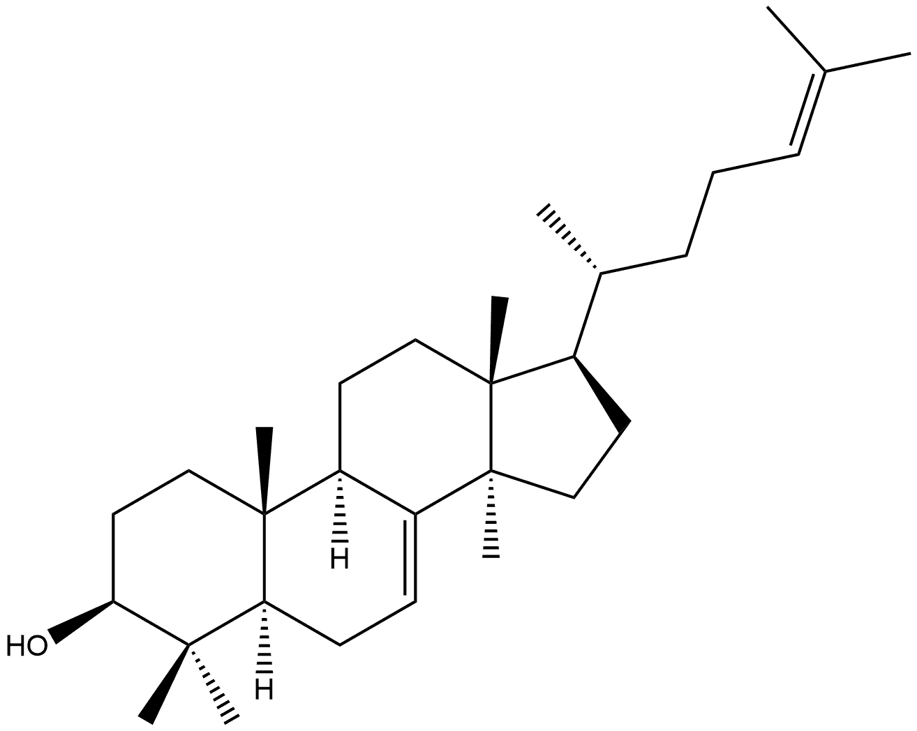 Lanosta-7,24-dien-3-ol, (3β)-