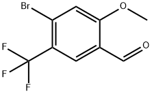 Benzaldehyde, 4-bromo-2-methoxy-5-(trifluoromethyl)- Struktur