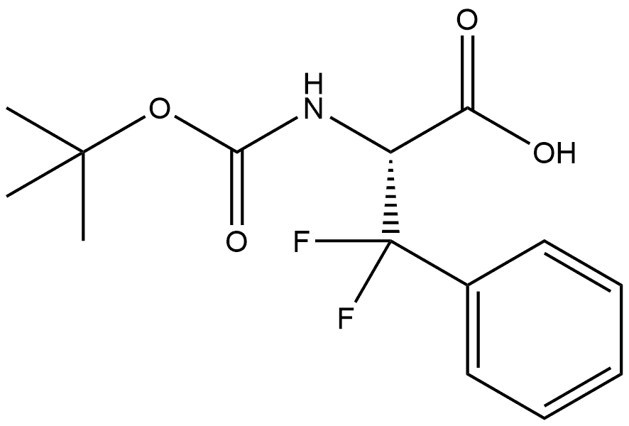 Boc-beta,beta-difluoro-Phe-OH (rac) Struktur