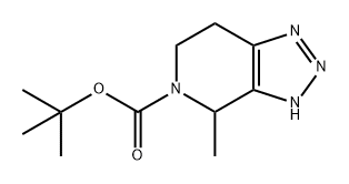 5H-1,2,3-Triazolo[4,5-c]pyridine-5-carboxylic acid, 3,4,6,7-tetrahydro-4-methyl-, 1,1-dimethylethyl ester Struktur