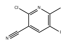 3-Pyridinecarbonitrile, 2-chloro-5-iodo-6-methyl- Struktur