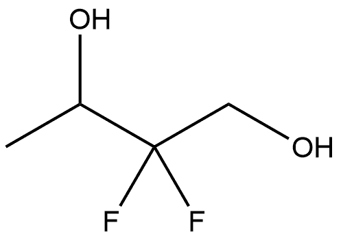 2,2-difluorobutane-1,3-diol Struktur