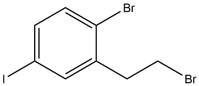 1-Bromo-2-(2-bromoethyl)-4-iodobenzene Struktur