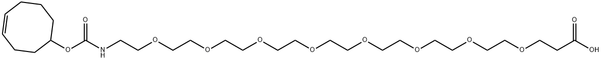 TCO-PEG8-acid Struktur