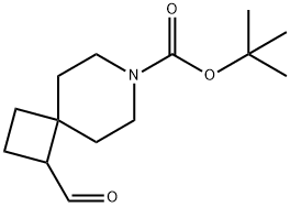 1,1-Dimethylethyl 1-formyl-7-azaspiro[3.5]nonane-7-carboxylate Struktur