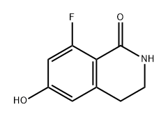 1(2H)-Isoquinolinone, 8-fluoro-3,4-dihydro-6-hydroxy- Struktur