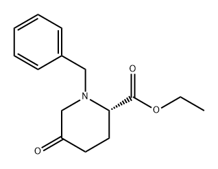 2-Piperidinecarboxylic acid, 5-oxo-1-(phenylmethyl)-, ethyl ester, (2S)- Struktur