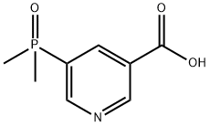 3-Pyridinecarboxylic acid, 5-(dimethylphosphinyl)- Struktur