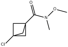 Bicyclo[1.1.1]pentane-1-carboxamide, 3-chloro-N-methoxy-N-methyl- Struktur