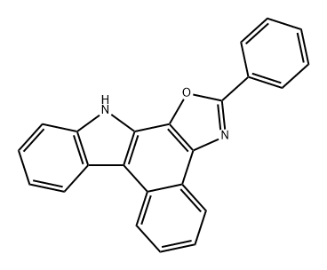 12H-Benz[c]oxazolo[5,4-a]carbazole, 2-phenyl- Struktur