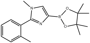 1H-Imidazole, 1-methyl-2-(2-methylphenyl)-4-(4,4,5,5-tetramethyl-1,3,2-dioxaborolan-2-yl)- Struktur