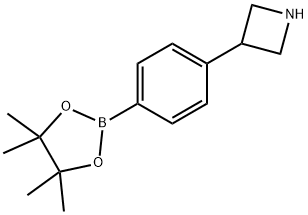 Azetidine, 3-[4-(4,4,5,5-tetramethyl-1,3,2-dioxaborolan-2-yl)phenyl]- Struktur