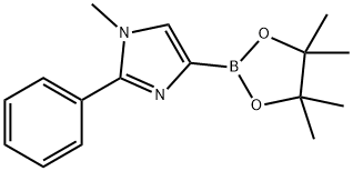 1H-Imidazole, 1-methyl-2-phenyl-4-(4,4,5,5-tetramethyl-1,3,2-dioxaborolan-2-yl)- Struktur