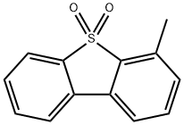 Dibenzothiophene, 4-methyl-, 5,5-dioxide Struktur