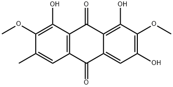 1,6,8-Trihydroxy-2,7-
dimethoxy-3-methylanthraquinone Struktur